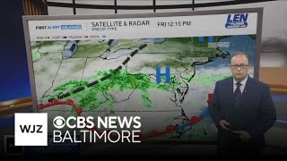 Rain and cooler temps across Maryland in Friday forecast
