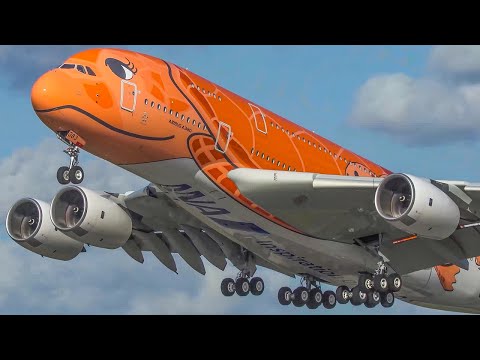 60 MINUTES PURE AVIATION - AIRBUS A380, B747, IL62, IL76, AN12 and more (4K)