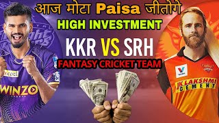 Kkr vs Srh Dream11 | Today Dream11 Team Prediction Kkr vs Srh | Hyderabad vs Kolkata | KKR vs SRH |