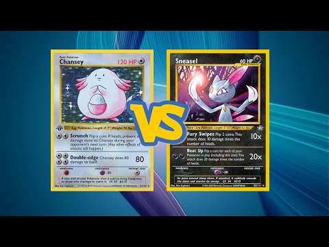 Retro Format Base Set - Neo Pokemon TCG Battle! Metal Chansey vs Snichu!