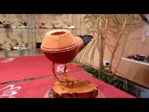 Pipa radica REVERSE rusticata naturale - www.paronellipipe.it