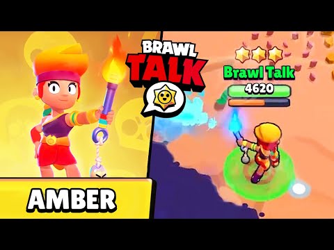 REAZIONE al NUOVO BRAWLER LEGGENDARIO AMBER! - Brawl Talk Stars