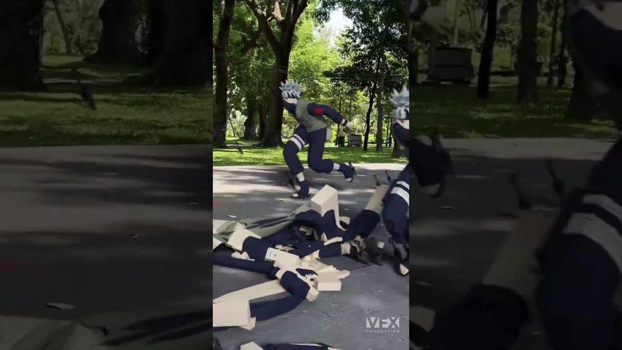 Hatake Kakashi with tyflow 3ds max and after effect