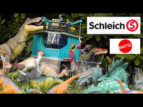 Huge Schleich Dinosaur Command Compound Review
