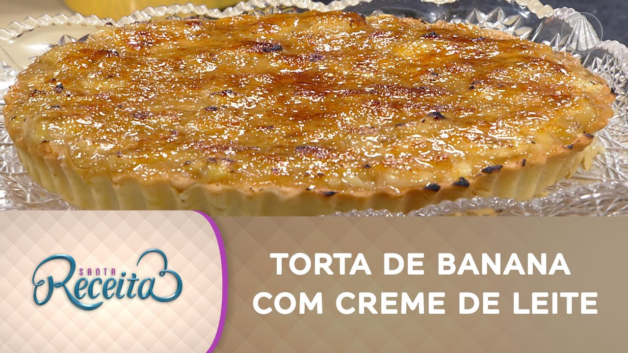 Torta de banana com creme de leite condensado para ninguém por defeito
