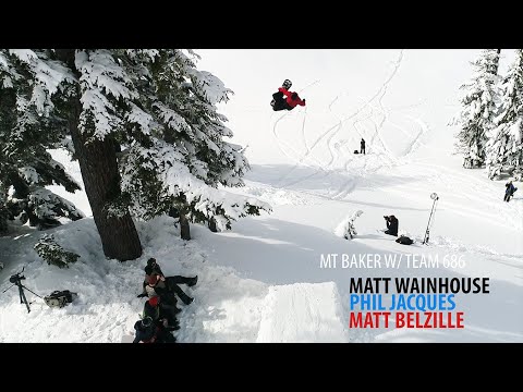 Mt Baker Snowboarding With 686 Pro Team - Featuring Matt Belzille, Matt Wainhouse, and Phil Jacques