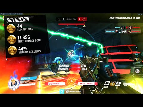 Gale Hitscan Main - Soldier 76! 44 elims! POTG! [ Overwatch Season 29 Top 500 ]