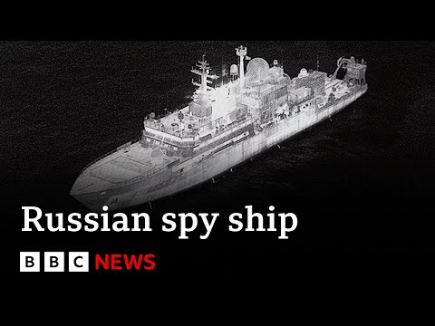 Video | Russian spy ship pointed lasers at RAF pilots tracking it, says UK | BBC News