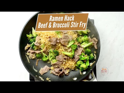 Ramen Hack - Beef & Broccoli Noodle Stir Fry