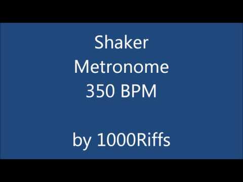 Shaker Metronome 350 BPM - Beats Per Minute