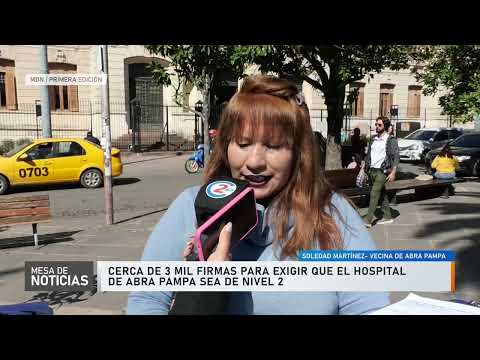 El reclamo por el Hospital de Abra Pampa llegó a Capital: junta de firmas y presentación