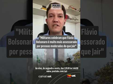 “Militares celebram que Flávio Bolsonaro é muito mais assessorado por pessoas moderadas do que Jair’