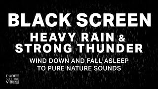 Download lagu Heavy Rain and Thunder Sounds | Black Screen Sleep mp3