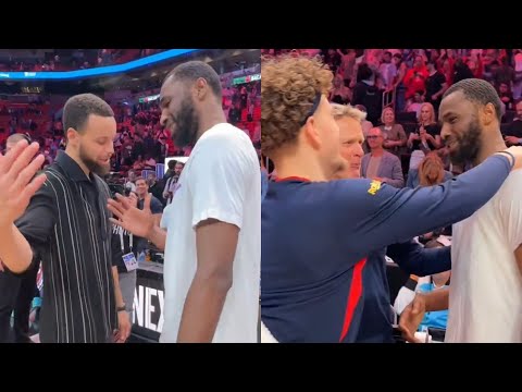 Steph Curry and Warriors show love to Andrew Wiggins after first matchup since trade