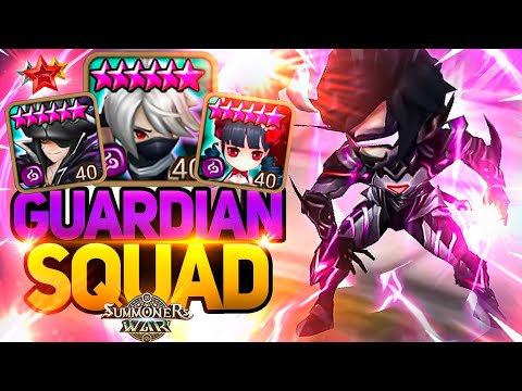 GUADRIAN DARK SQUAD with HAN, FRIGATE and NICKI - Summoners War