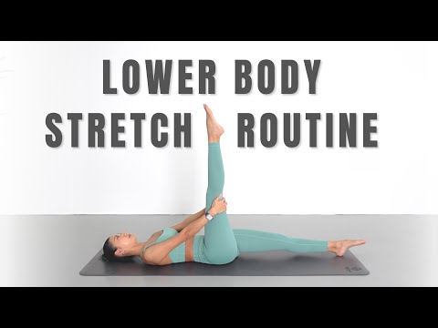 8 MIN LOWER BODY STRETCH ROUTINE for SLIMMER LOWER BODY, FLEXIBILITY