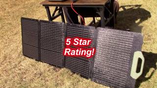 AMAZING PERFORMANCE & DURABILITY!  EASYLONGER 110W Foldable Solar Panel - Efficiency of 23.4% !
