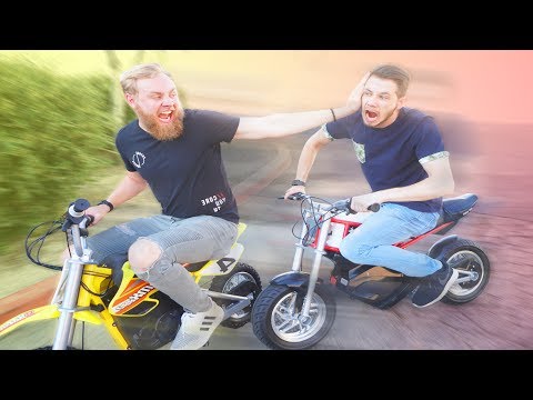 Mini Motorcycle Drag Race Challenge! Video