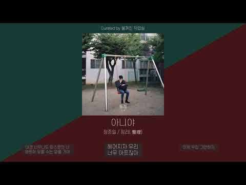 정준일 (Joonil Jung) - 아니야 | 가사 (Lyric Video)