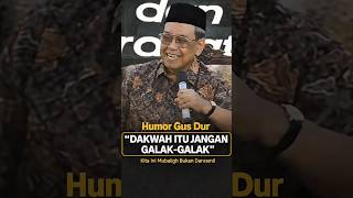 Download lagu Humor Gus Dur: Dakwah Itu Jangan Galak-galak, Kita Ini Mubaligh Bukan Danramil #shorts mp3