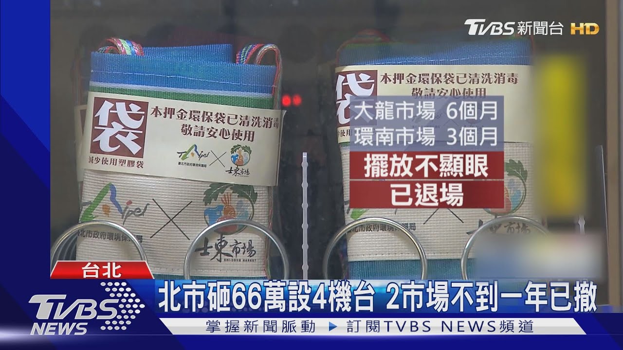 退還率不到2%! 環保袋租借機遭批成效低