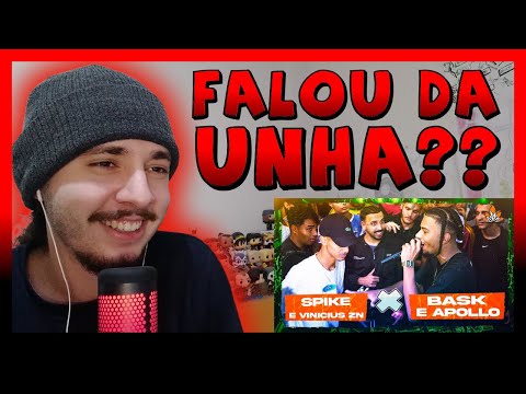(FALOU DA UNHA) VINICIUS ZN E SPIKE X APOLLO E BASK | 281ª Batalha da Aldeia | REACT BAUEB