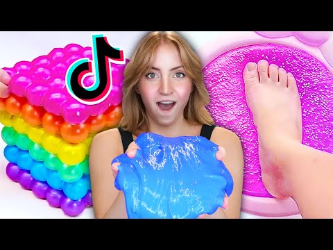 Can I Recreate These VIRAL Slime Tiktoks?
