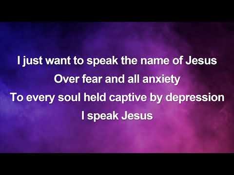 I speak Jesus Vocal (Key Bb)