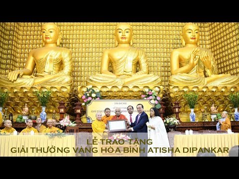Lễ trao &amp;quot; giải thưởng vàng Hòa bình&amp;quot; tại chùa Giác Ngộ 20-10-2019