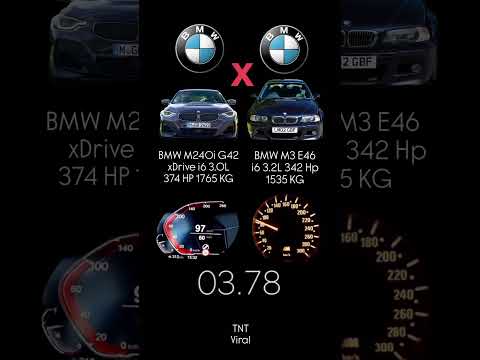 Thumbnail for BMW M240i G42 xDrive i6 3.0L374 HP 1765 KG vs BMW M3 E46 i6 3.2L 342 Hp 1535 KG by Opel, Lamborghini, Maserati, Ferrari, Supercar, Toyota, LaFerrari, BMW M3, BMW, Volkswagen, BMW M2, Jeep, Car, Infiniti, Nissan, Muscle car