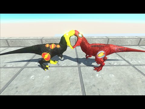 DARK FLASH T-REX DEATH FALL V2 - Animal Revolt Battle Simulator