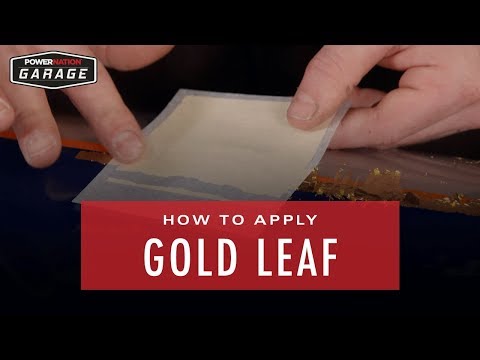 How To Apply Gold Leaf To Your Paint Job