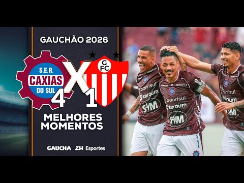 CAXIAS 4x1 GUARANY DE BAGÉ | MELHORES MOMENTOS | GAUCHÃO | 18/01/2026