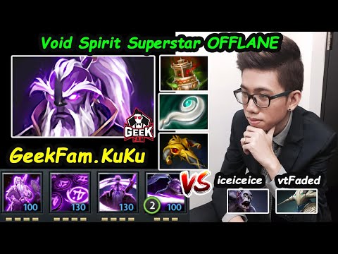 GeekFam KuKu [Void Spirit] Lodi Superstar OFFLANE vs iceiceice vtfated Dota 2 pro Gameplay 7.24b
