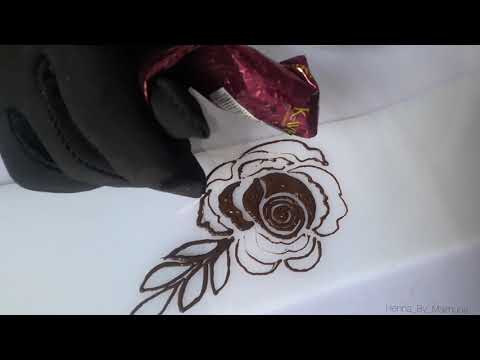 How To Make Easy Rose || Latest Rose || Stylish Rose || Henna By Maimuna || Subscribe for more ||