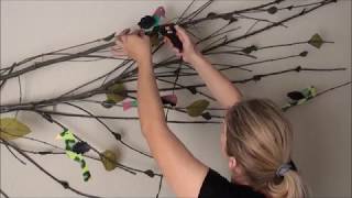 DIY Tree Branch Upcycled Wall Art Decor