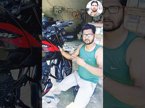 #bike Bajaj Pulsar 125 fuel tank panel repair#shortsvideo #youtubeshorts #viral