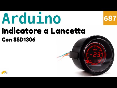 Indicatore grafico a lancetta con OLED SSD1306 e Arduino - Video 687