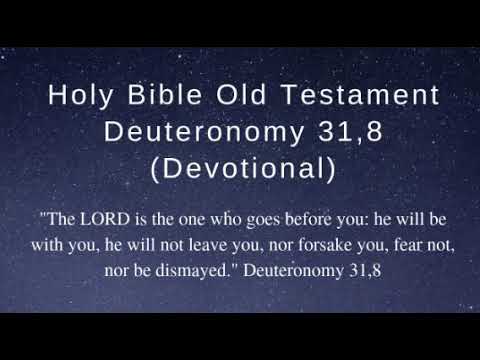 Holy Bible Old Testament Deuteronomy 31,8 (Devotional)
