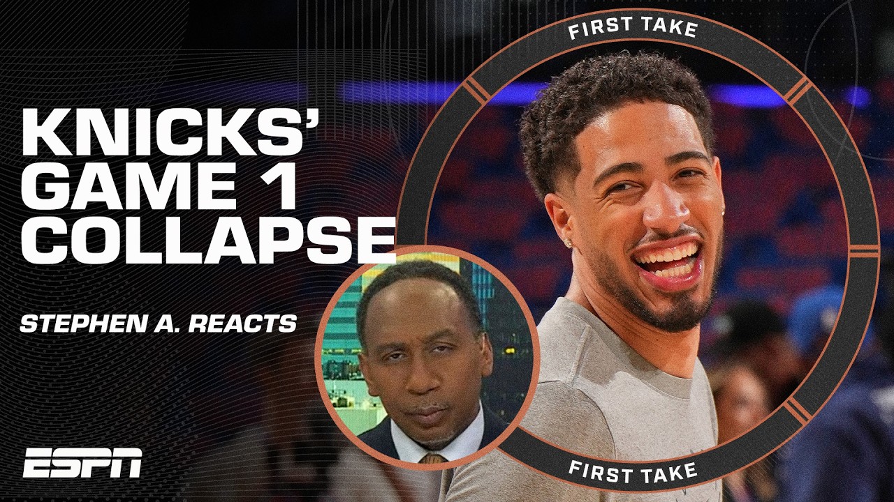 Stephen A. reacts to the Knicks' Game 1 loss 😨 COLLECTIVE COLLAPSE OF EPIC PROPORTIONS! | First Take