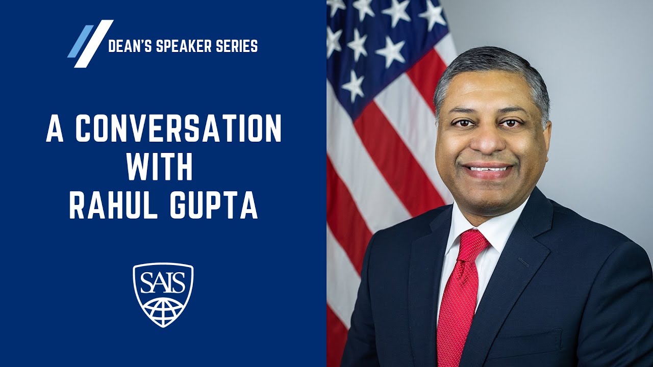 Dr. Rahul Gupta, U.S. Director of National Drug Control Policy at The ...