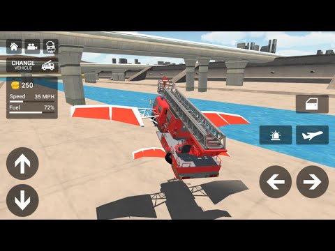 Fire Truck Simulator 2021 #3 - Flying Fire Truck Games - Android Gameplay hd