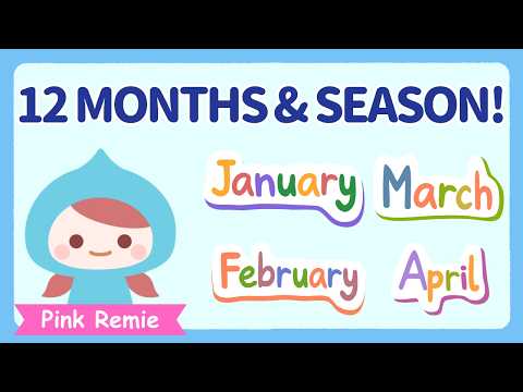 【こども英会話】季節と12ヶ月を英語で言ってみよう！ | Seasons and Months in English for Kids