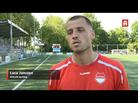 Interview met Alphia speler Luca Janszen na afloop Alphia - RCL