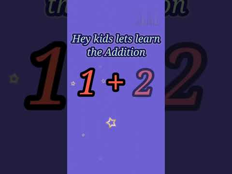 Maths | learn addition | plus minus | 1+2=3 | kids learning | cartoon