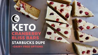 Keto Cranberry Bliss Bars | Low-Carb Starbucks Dupe Recipe