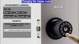 How to change the default master code, for IULOCK or BOTHSTAR IU-20, IU-30,electronic door knob