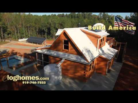 Sustainable Off-the-Grid Log Home by eLoghomes