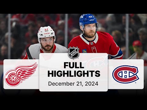 NHL Highlights | Red Wings vs. Canadiens - December 21, 2024