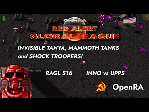 Invisible Tanya, Mammoth Tanks, Shock Troopers! OpenRA Red Alert Global League 16 - Inno vs Upps